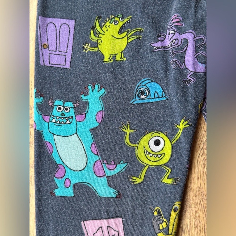 Little Sleepies Disney Bamboo Monsters Inc. Pajama Pants size 12-18 Months - Picture 4 of 5